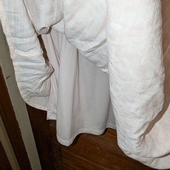 Nine West Cream Tiered Wrap Sundress - Picture 4 of 12